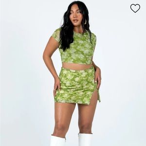 Princess Polly Piama Green Set, size US 4